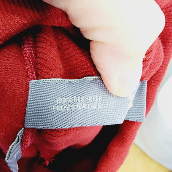 Sweaty Betty Maroon Long Sleeve Velour Turtleneck Crop Top SweatShirt Women's L - Picture 3 of 11